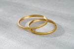 The Empress Silver Bangle (Metal with Gold Plating)