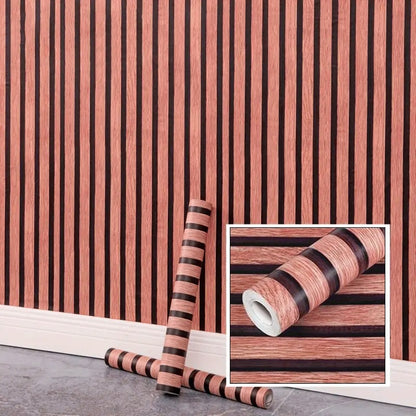 Wood Texture Wall Sheet (Brown+Black)
