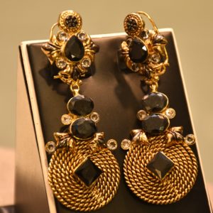 Diva Gold Plated Green Bangles