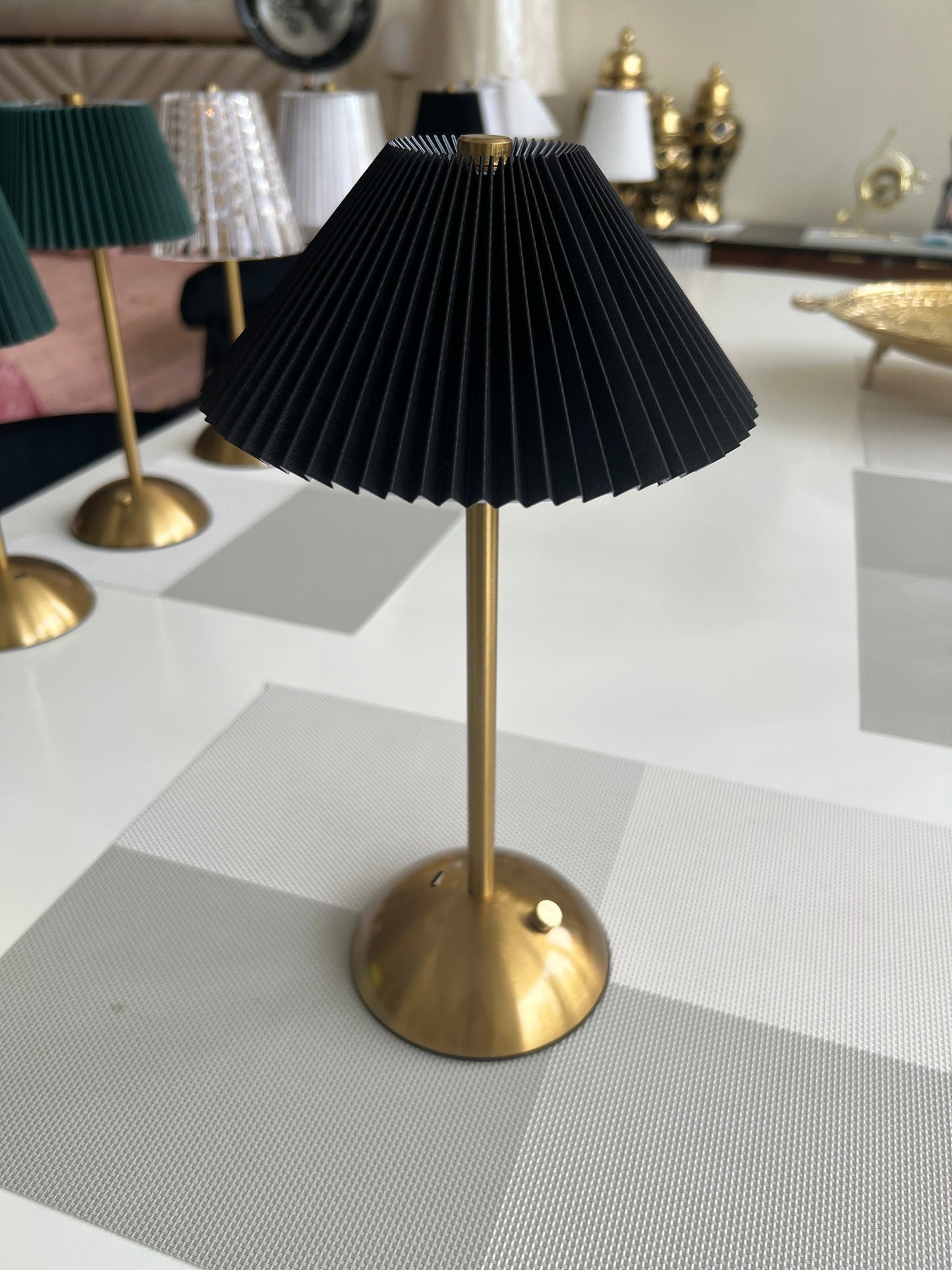Black Led Rechargeable lamp 02