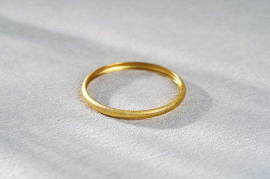 The Empress Silver Bangle (Metal with Gold Plating)