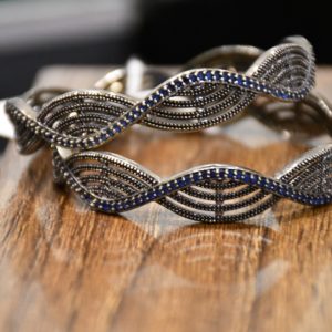 Diva Gold Plated Green Bangles
